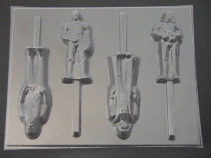 204sp Star Wonders Full Body Chocolate or Hard Candy Lollipop Mold